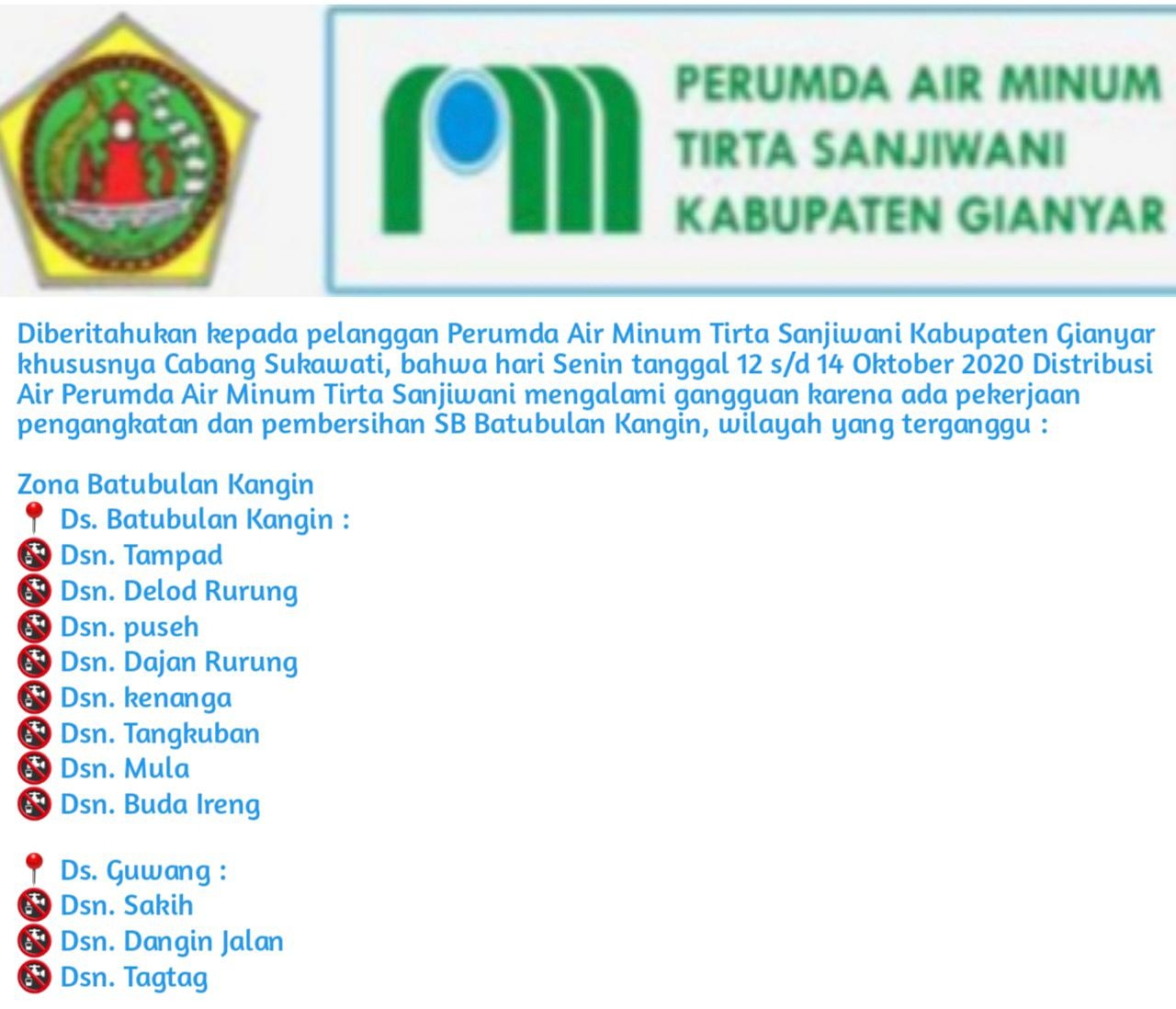 Info berita,Layanan PDAM,Kegiatan PDAM,gangguan layanan pdam,Berita PDAM,PERUMDA AMTS,PERUMDA AMTS Kabupaten Gianyar